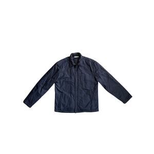 WILKE-RODRIGUEZ Bomber Jacket Mens M Navy Blue Lined Zip